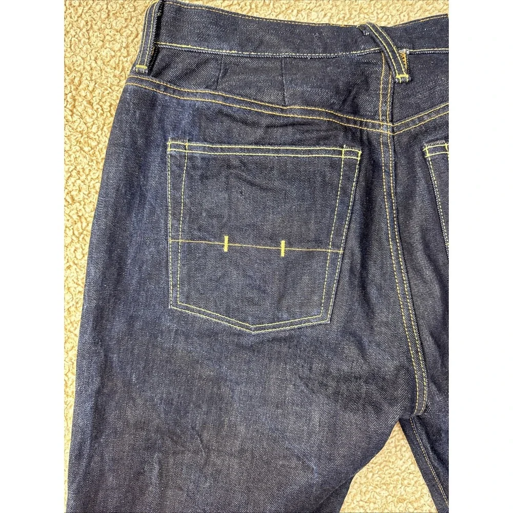 Vintage Polo Ralph Lauren Jeans Mens 34x34 Blue Straight Denim 15941 Button Fly